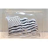 Generic 1 oz Old Glory American Flag by SMI 1 oz .999 Silver Bullion Security Art Bar