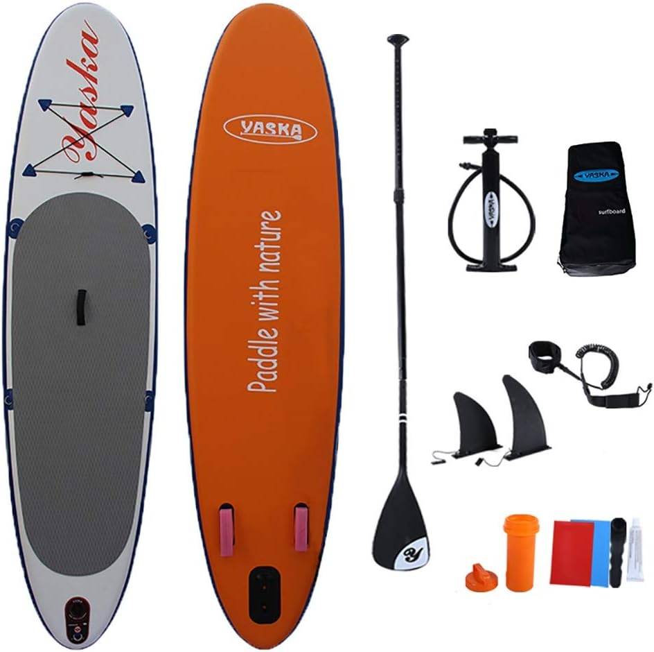 Gfdsase Blow up Paddleboard Inflatable Stand Up Paddle Board Inflatable SUP Ideal Beginners Inflatable Paddleboard Kit Convenient Storage (Color : White, Size : 320x76x15cm)