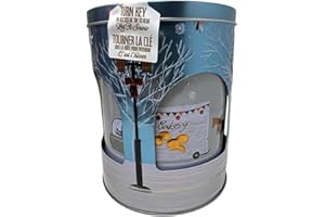 Stockmeyer Rotating Music Tin – 300 g Caramel-Filled Butter Biscuits | Musical Collectible Gift Tin | Holiday Treat Box with 
