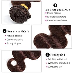 Kapelli Hair 10A Human Hair Bundles Light Brown