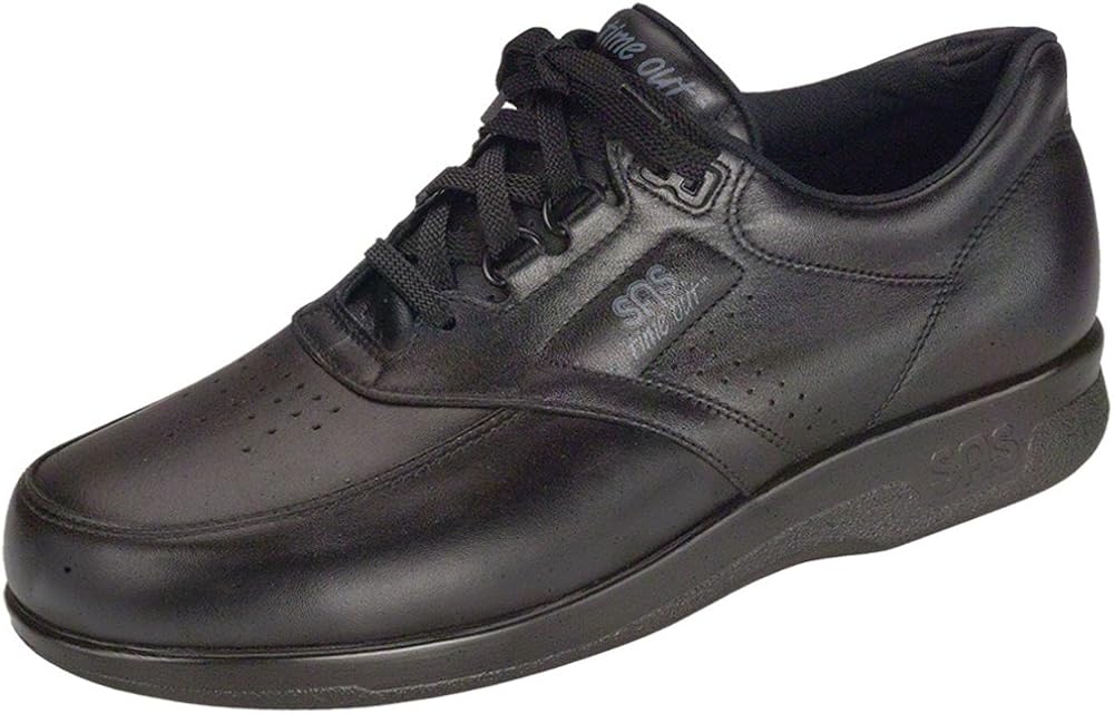 SAS Time Out Men�s Shoes, Black, 9.5 (W) Wide