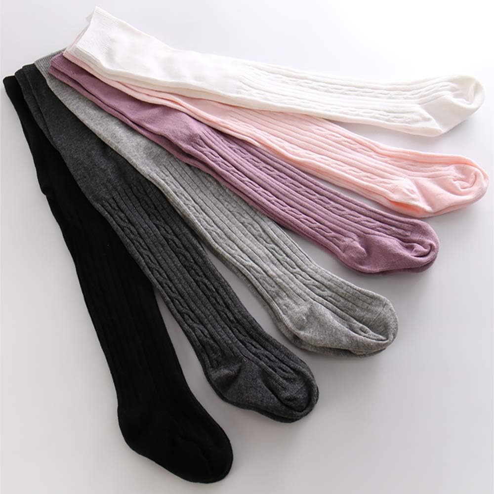 Baby Toddler Girls Tights Seamless Cable Knit Cotton Leggings Pants Stockings for Infant Baby Girl: Clothing