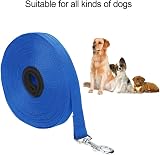 Vivifying 20M Dog Training Lead Nylon Leash 65ft 2cm Round Blue view 7