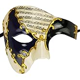 Thmyo Half Face Men's Phantom Of The Opera Vintage Design Venetian Carnival Masquerade Mask