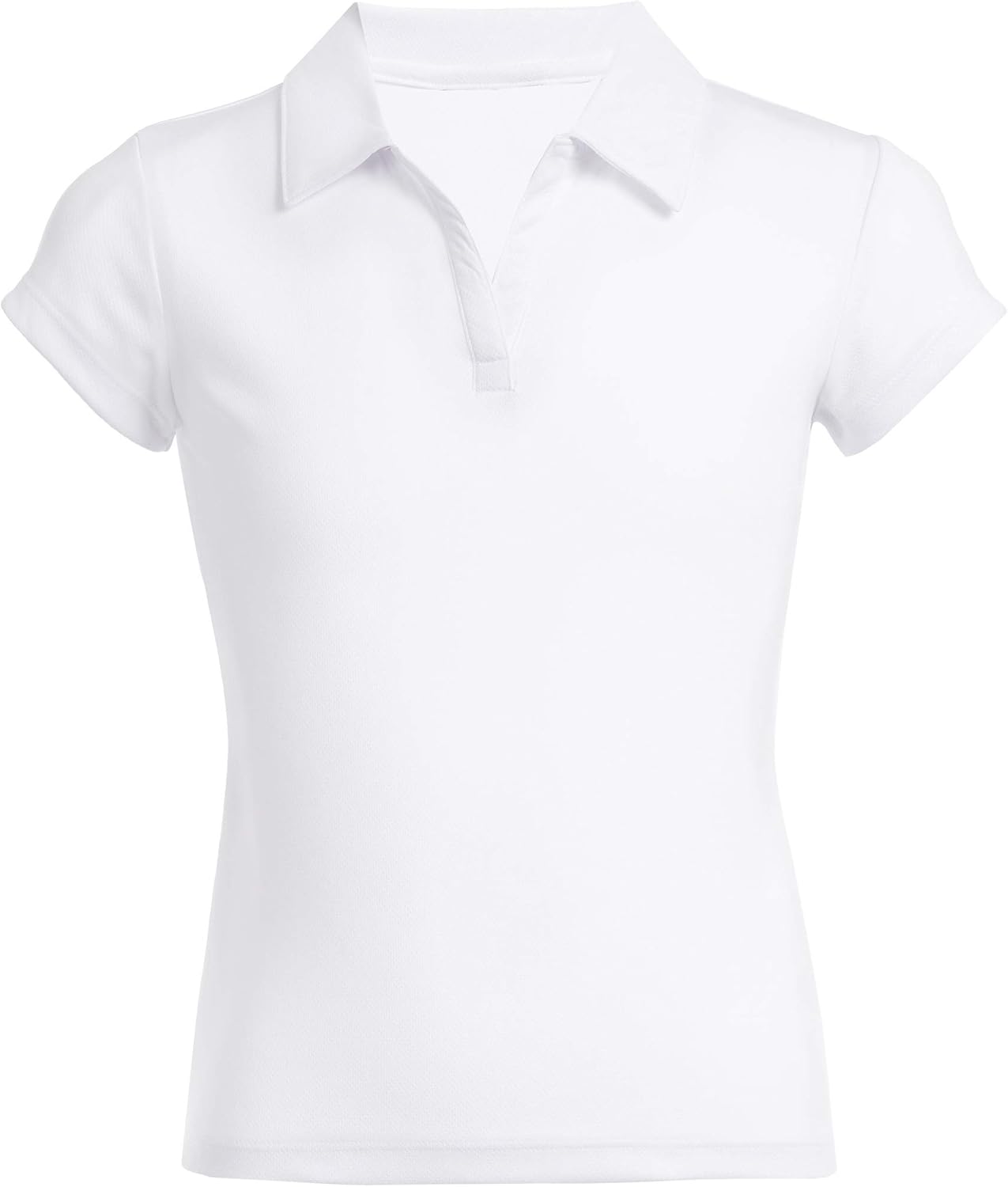 Nautica Girls' School Uniform Short Sleeve Performance Polo: Clothing