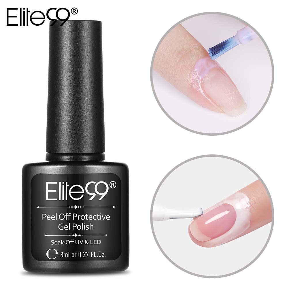 Amazon Com Elite99 Peel Off Protective Nail Polish Pink 8ml Pink Beauty
