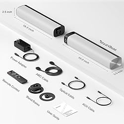 Assistrust Sound Bar for Smart TV, 80W Soundbar
