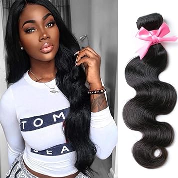Amazon Com Brazilian Virgin Hair Body Wave 1 Bundle Brazilian
