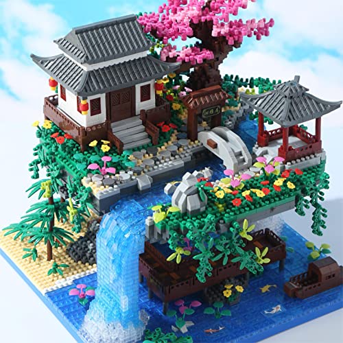 Yushinv - Juego de construcción de árbol de Cerezo con Caja de Regalo, música Original de Cerezo en Flor (Tipo: sinfonía), Kit de construcción de Luces de casa de árbol Sakura japonés, 3320 Piezas