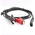 SZRMCC Car Battery Alligator Clips to SAE 2 pin A00400 Power Cable for Trimble GPS 5700 R8 5800 Top-con GPS Total Station (A00400)