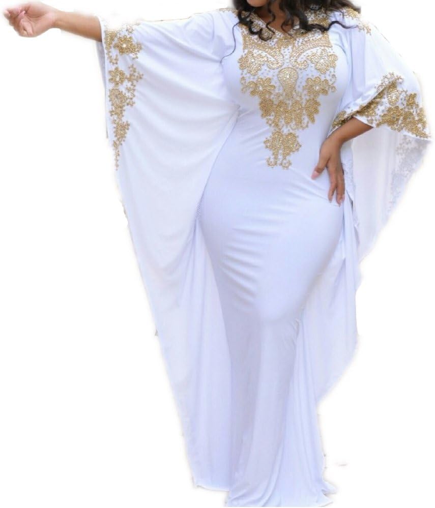 Glambition Kaftan Couture - Lacey - Fitted Batwing 31 Style Kaftan, Abaya, Dress