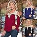 Lowpricenice Women Loose Long Sleeve Sexy Lace Splice Shirt Blouse Ladies Tee Tops