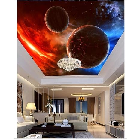 Amazon Com Pbldb Custom Wallpaper 3d Ceiling Murals Suspended