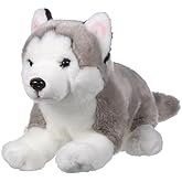 gtadqiu Dog Stuffed Animal for Boys and Girls, 15 Inch Cute Siberian Husky Plushies, Toy Animals Dog Plush, Soft Puppy Plushie, Plush Toys Gifts for Kids, Birthday, Easter Basket Stuffers