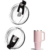 UWSTE 2Pack Replacement Lids Compatible with Hydro Flask Tumbler 40oz 32oz, Splash-Proof, BPA Free Replacement Reusable Tumbler Cover