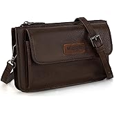 Wrangler Crossbody Wallet for Women RFID Clutch Phone Purse with Credit Card Slots | RFID, Vegan Leather, Small, Purses, with Phone Pocket, Adjustable Strap