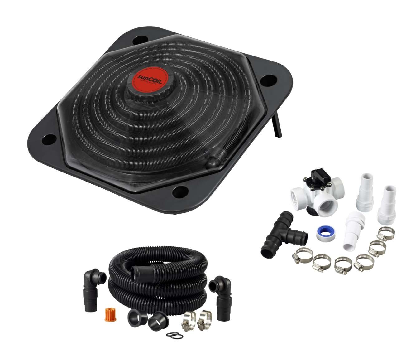 Faucet Parts sunCOIL SCDOME Solar Heater for Above Ground Pools with