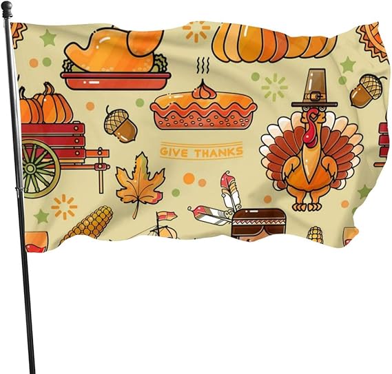 Amazon.com : JIAQI 3x5 Feet Thanksgiving Holiday Pattern ...