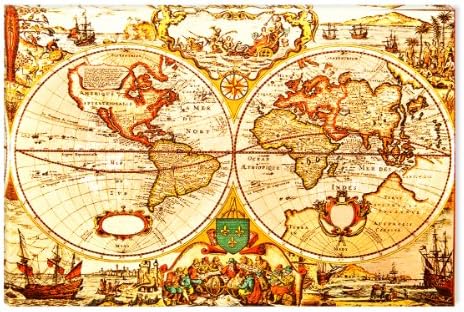 Startonight Canvas Wall Art World Map All you need is love, World Maps USA Design for Home Decor, Dual View Surprise Wall Art 31.5 X 47.2 Inch 100% Original Art Painting!