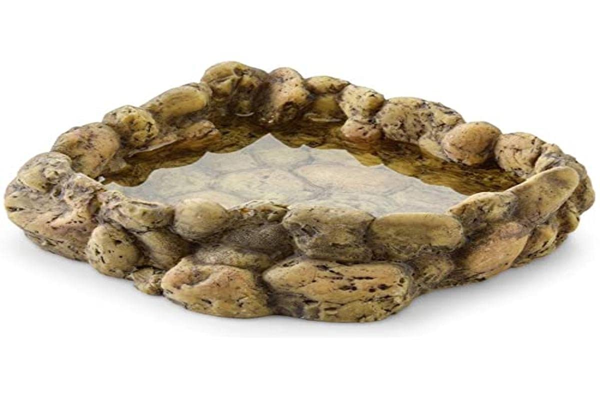 Exo Terra Reptile Corner Water Dish, Brown, Large