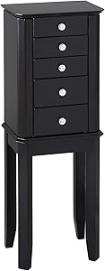 Powell Furniture Jewelry Armoire, Black