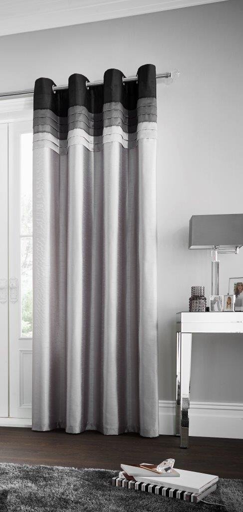 Gaveno Cavailia La Moda Eyelet Curtains Natural, 100% Polyester Luxury Ring Top Drapery with Matching Tie Backs, Two 90"x90" Glamorous Panels, Easy Care Window Treatment, 90x90 Inches