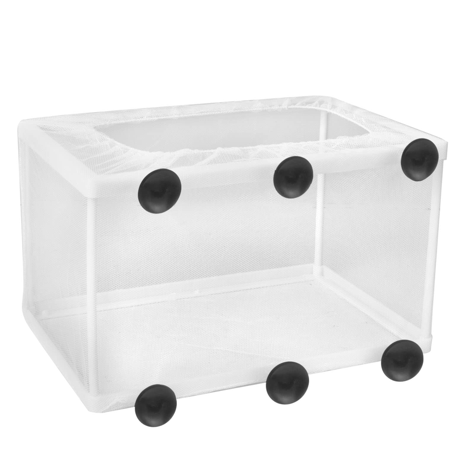 AvoDovA Aquarium Fry Hatchery Net, Fish Hatchery Isolation Box, Aquarium Breeding Box, Spawning Container, Fry Hatchery Incubator with Suction Cups, Large Size, 26.2 * 15 * 15cm