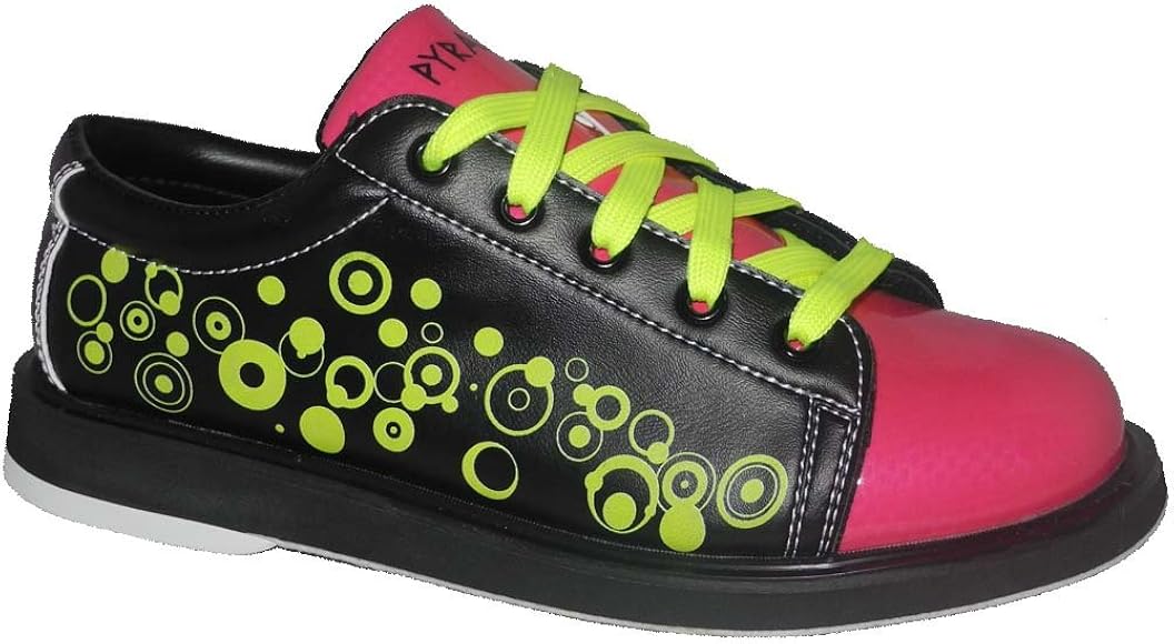 lime green and pink shoes