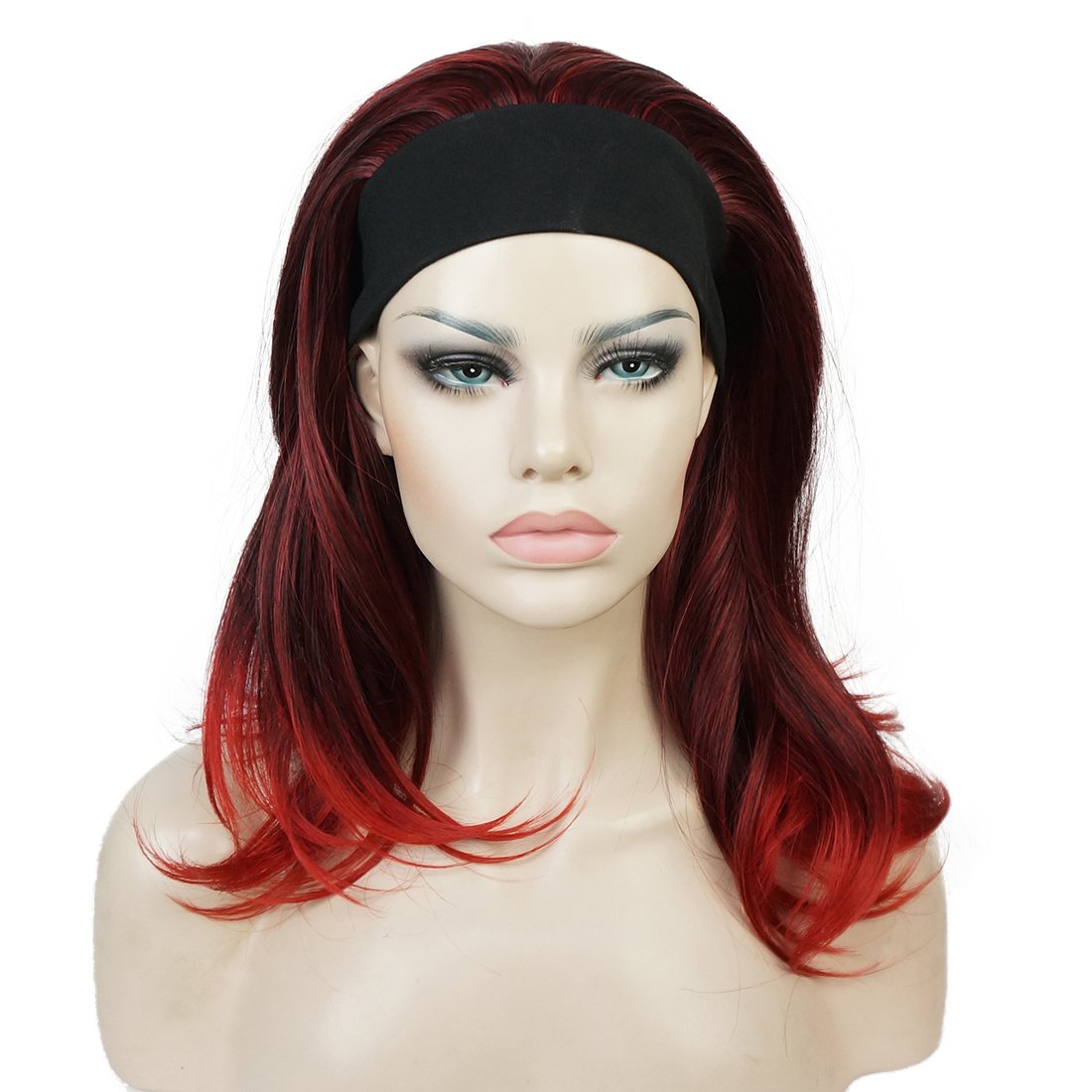 Lydell Long Straight Wigs Wave Headband Synthetic Wigs for White Women (M135)