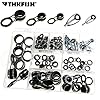 THKFISH-Freshwater-Saltwater-Suf-casting-Black-Silver-Tarnish-Fishing-Rod-Parts-Tip-Tops-Black-Stainless-Repair-Guides-DIY-Set-Kits