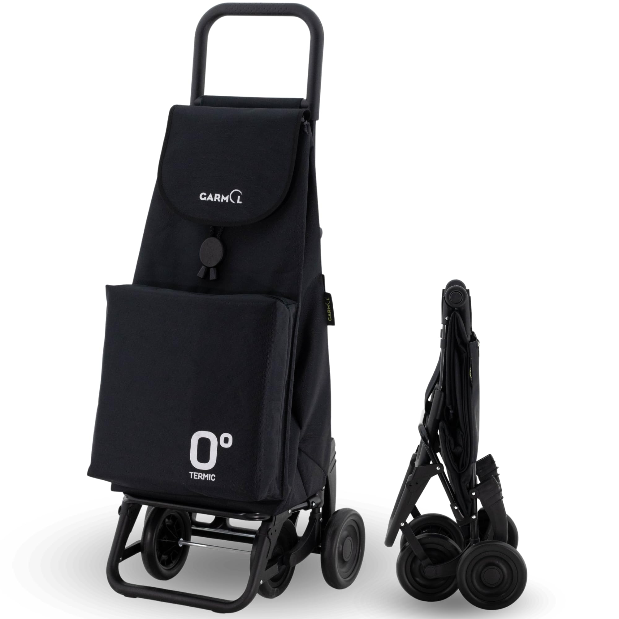 Garmol Shopping Trolley 66L Black