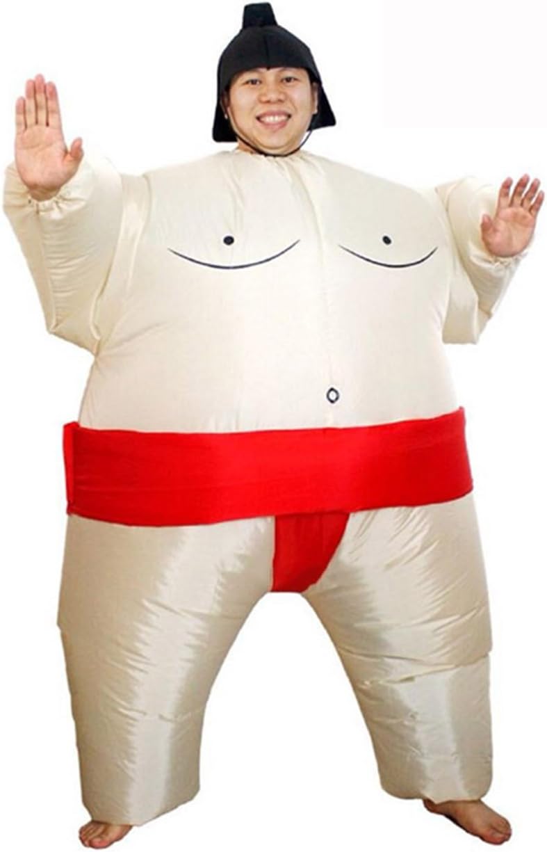 Wecloth Funny Sumo Inflatable Suit Wrestler Wrestling Suits Colorful Bodysuit for Adult Child