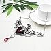 Halloween Fashion Blood Heart Rose Skull Collar Necklace Punk Gothic Jewelry Women Necklace (RED HEART)