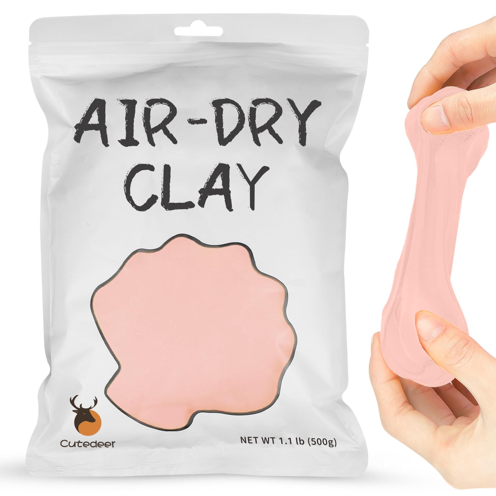 Photo 1 of Cutedeer Skin Air Dry Clay, 1.1lb Foam Modeling Clay, Soft Squishy Molding for Kids Adults, Arts & Crafts Project Slime Supplies(1.1lb - 1 Pack, Skin)