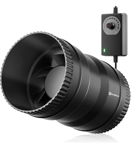 ALPHAGROW 4 Inch Inline Duct Fan With Variable Speed Controller, 175 - View #7