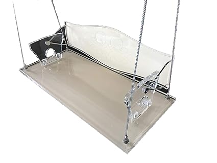 Bhagavati Enterprises Acrylic Swing (135 cm X 57 cm X 43 cm_White)