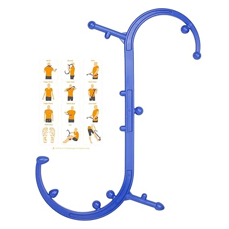 Sokiss Körper-Triggerpunkttherapie- und Selbstmassage-Gerät, das S-förmige Triggerpunkt- Massagegerät lindert Muskelschmerzen