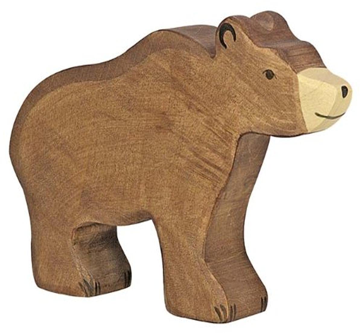 Holztiger Bear Wooden Figure (Brown)