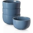 DOWAN 5.8" Deep Soup Bowls & Cereal Bowls - 30 Ounces Large Bowls Set of 4 for Kitchen - Ceramic Bowls for Cereal, Soup, Oatmeal, Salad, Ramen, Noodle, Rice - Dishwasher & Oven Safe (Airy Blue)