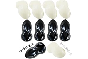 BOATSHIP 10PCS ABS Car Painting Speed Shape Display Show Model for Window Tint Painting Wrapping Sample Exhibition Display Black+White