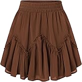 Scarlet Darkness Womens Mini Skirt Plus Size Skater Skirts Cute Pleated Short Renaissance Pirate Skirt with Pockets