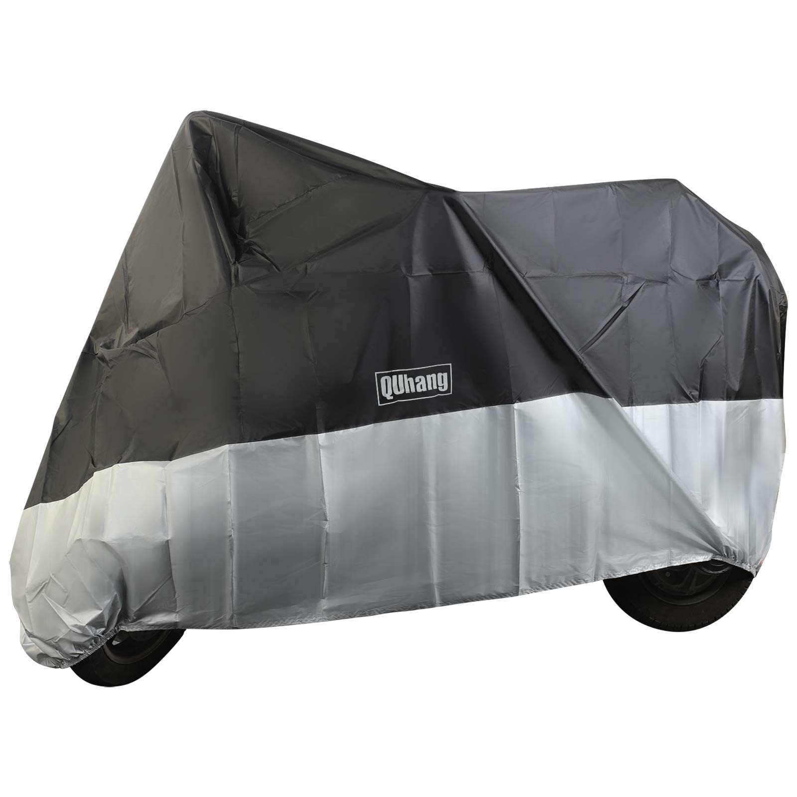 Motorbike Cover Waterproof Outdoor, Motorcycle Cover XL with Storage Bag Indoor Outdoor Snow Dust Sun UV Protection - 245x105x125cm