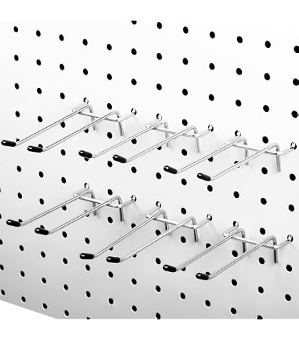 Gancho Doble De Acero Crawford 3″ Para Tablero De Clavijas – Pack De 30, Organiza Tu Taller
