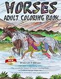 Horses Adult Coloring Book: Melt Your Stress Away With The Wonderful World Of Horses Coloring Book 40 Creative Design Pages For The Ultimate In ... (Creative Art Therapy For Adults) (Volume 1) by 