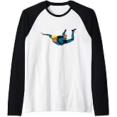 skydiving Raglan Baseball Tee