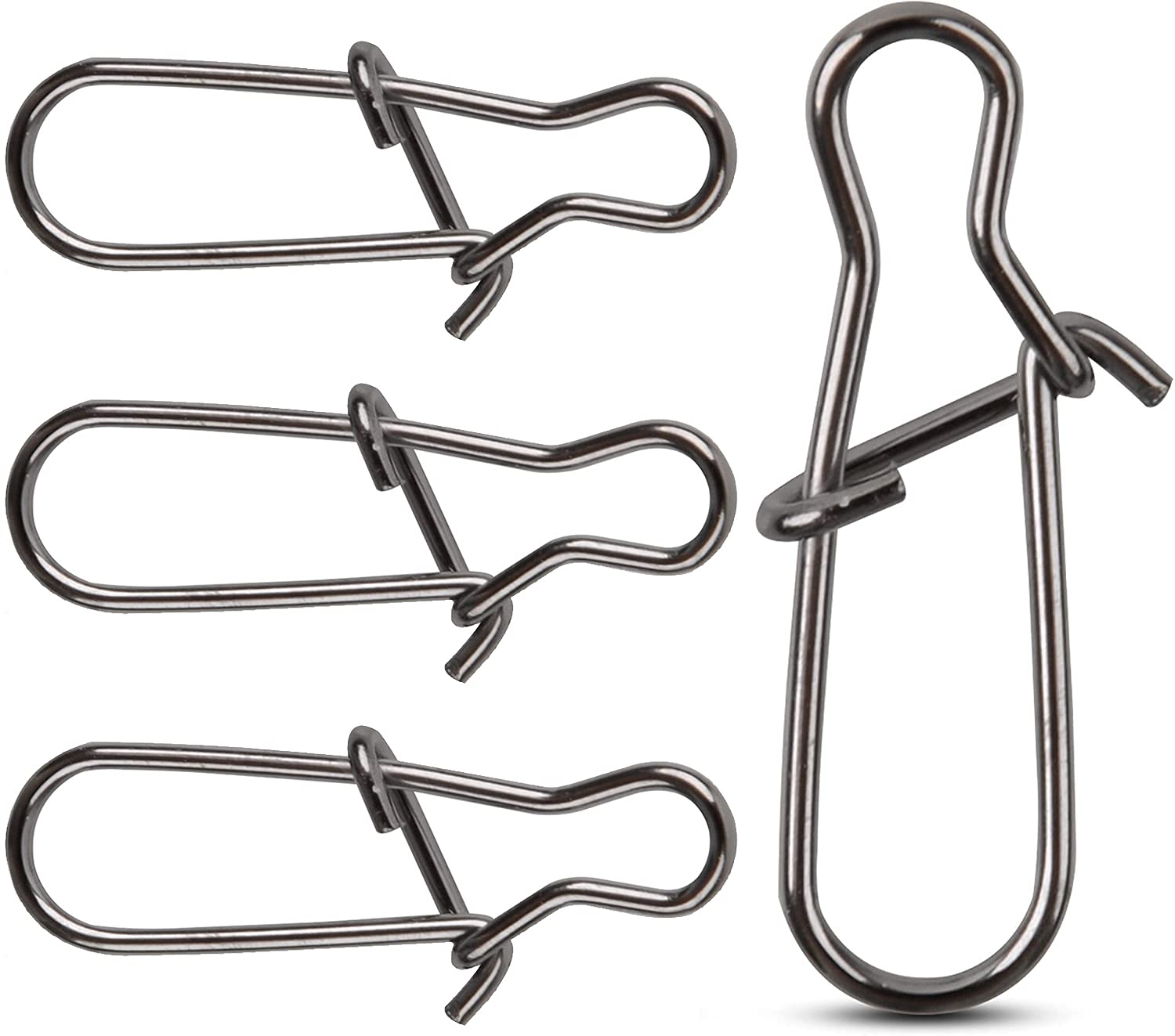 Duo Lock Fishing Snaps Fishing Lures Clip Swivel Lock Stainless Steels Nice Snap Hook Size #0~#8