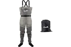 GREENWATER Fly Fishing Breathable Waders for Men Women with Stockingfoot Waterproof Lightweight Chest Waders