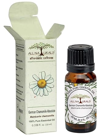 All Naturals 100% Pure German Chamomile Absolute Essential Oil (10ml) for sound sleep, relaxation and romance aka Blue Chamomile
