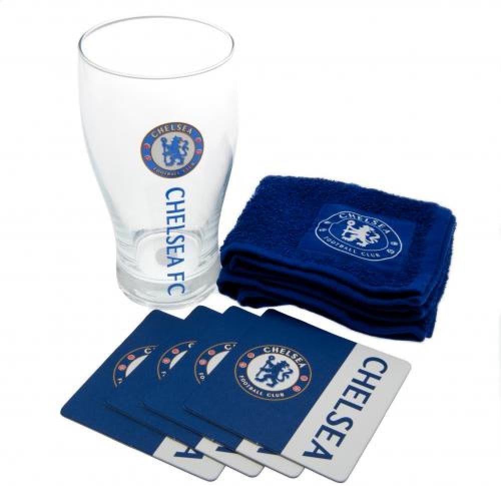 Chelsea FC Official Football Gift Mini Bar Set - A Great Christmas/Birthday Gift Idea For Men And Boys