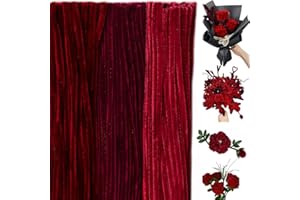RSACCSKY 300 Pieces Pipe Cleaners Chenille Stem, 3 Burgundy Red Color Pipe Cleaners Set for Christmas Pipe Cleaners DIY Arts Crafts Decorations, Chenille Stems Pipe Cleaners (Burgundy)